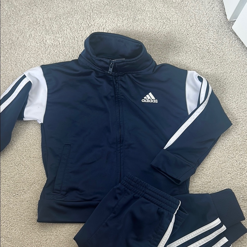 Adidas Navy Blue and Jogger Set